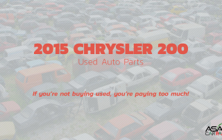 Used auto parts 2015 CHRYSLER 200
